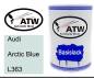 Preview: Audi, Arctic Blue, L363: 500ml Lackdose, von ATW Autoteile West.